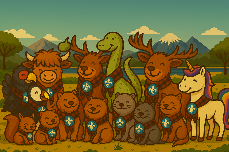 Scottish Wildlife & Legends Scout Badge Series