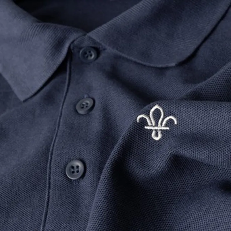 Fleur de Lis Scouts Polo Shirt Navy-1