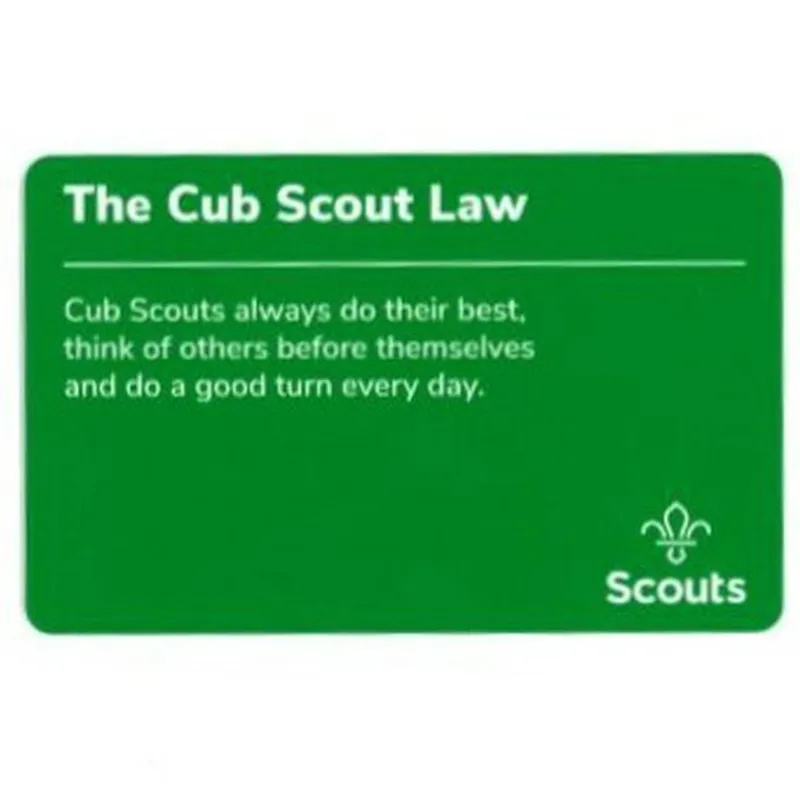 Cub Scouts Promise Card - Atheist Or Those Of No Faith-1
