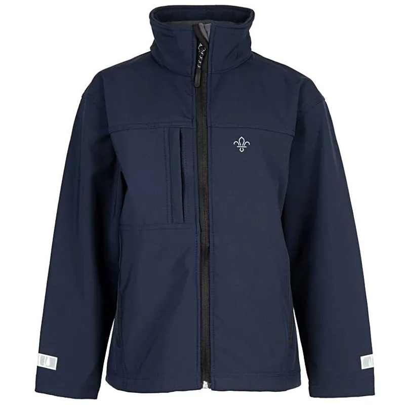Fleur de Lis Scouts Youth Reflective Soft Shell Jacket