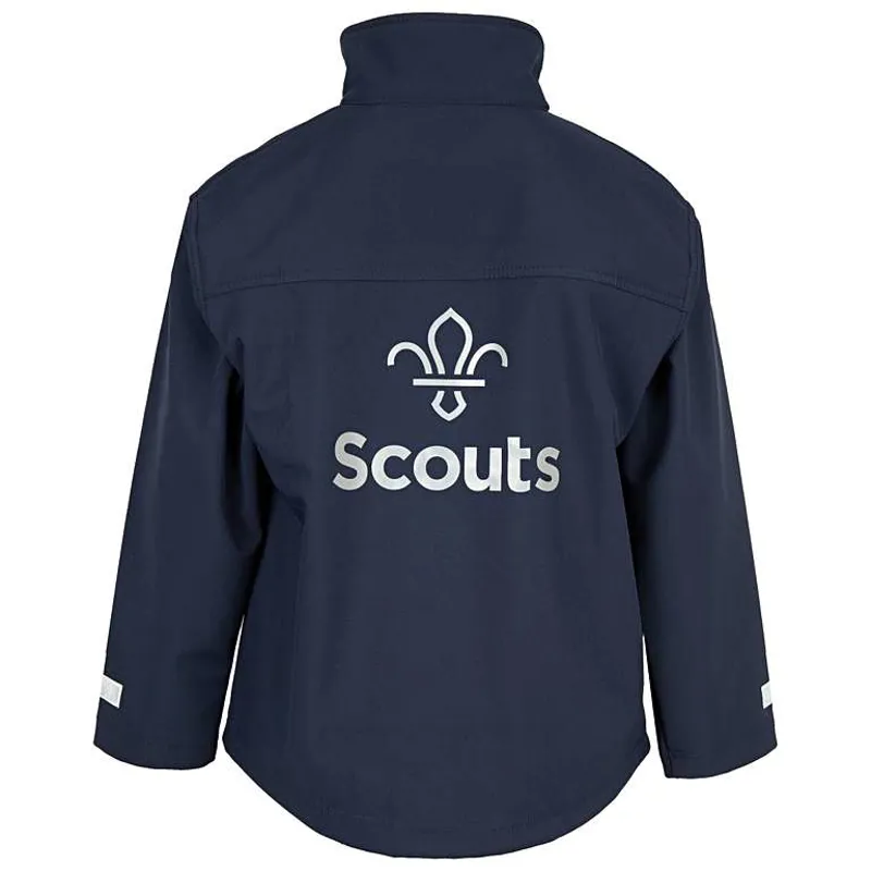 Fleur de Lis Scouts Youth Reflective Soft Shell Jacket-1