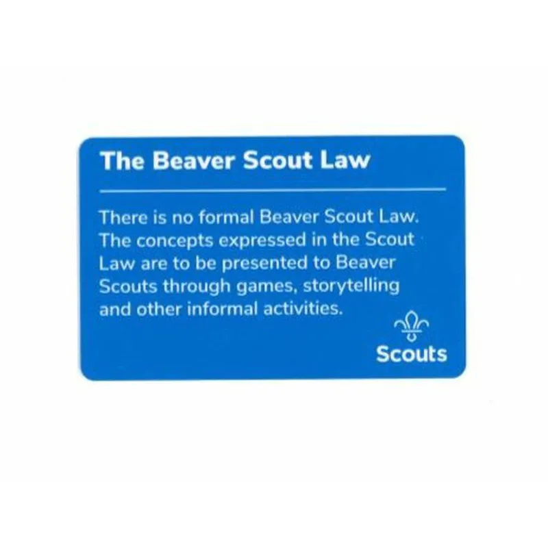 Beaver Scouts Promise Card - Buddhist	-1