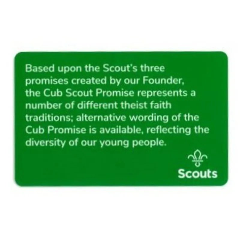 Cub Scouts Promise Card - Generic-1