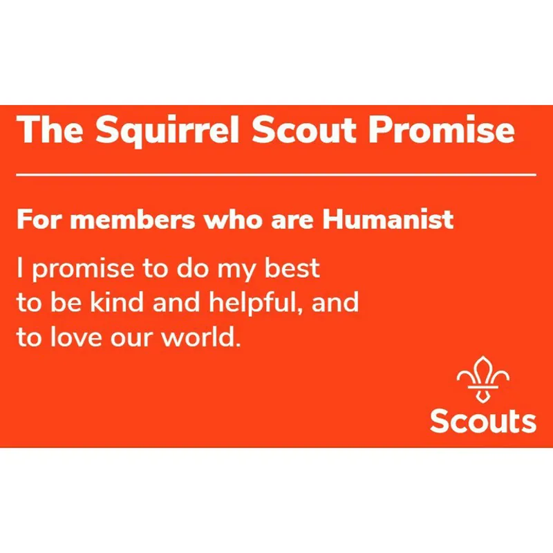 Squirrel Promise Card Humanist