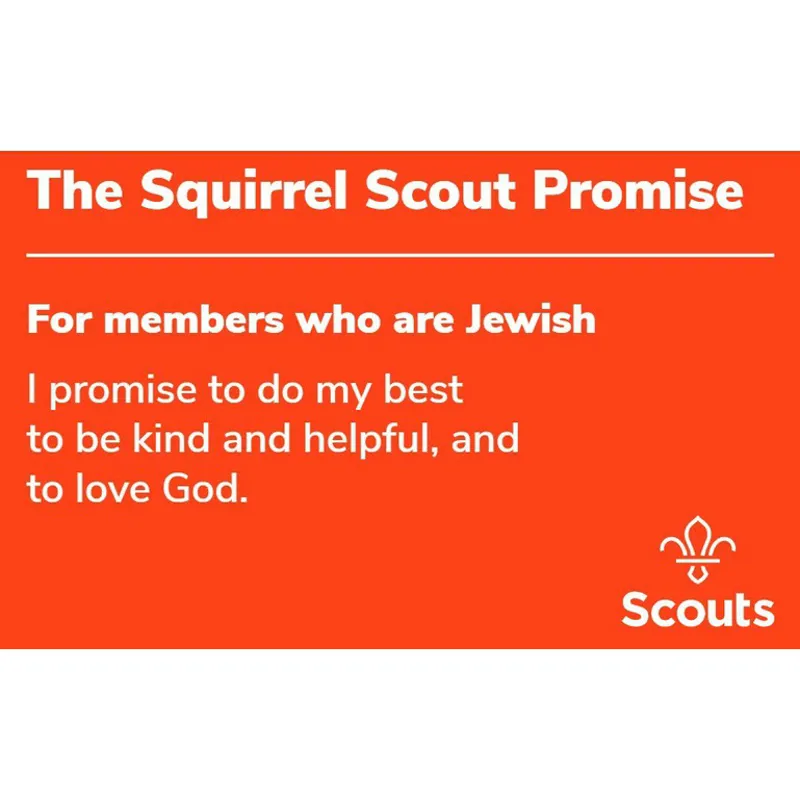 Squirrel Promise Card Jewish