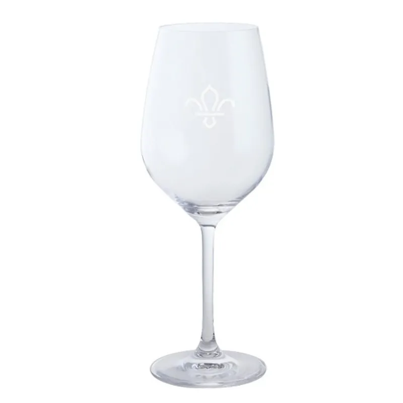 Fleur de Lis Pair of Wine Glasses 49cl-1