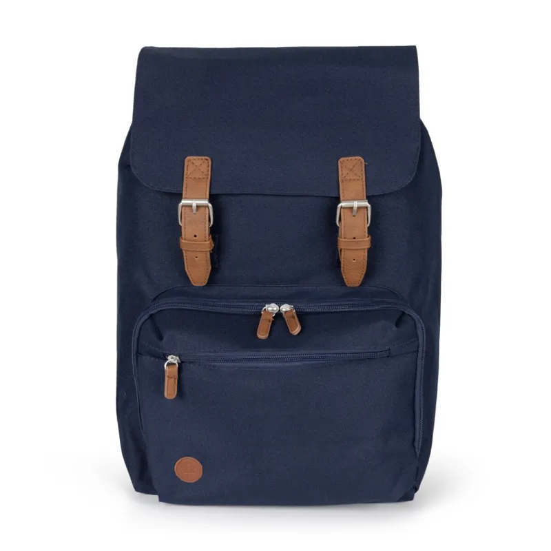 Fleur de Lis Vintage Backpack Navy