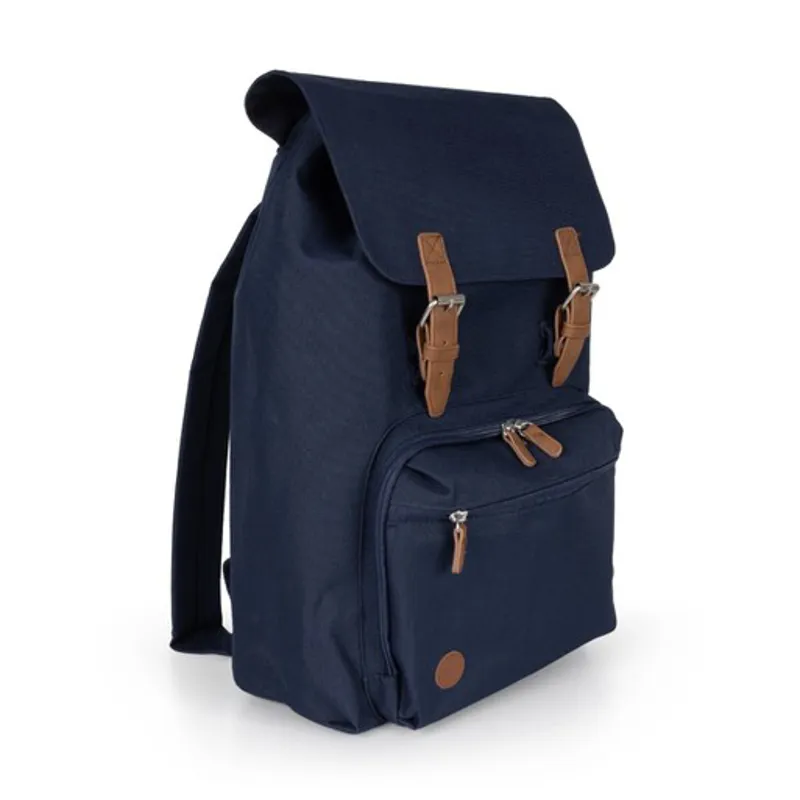 Fleur de Lis Vintage Backpack Navy-3