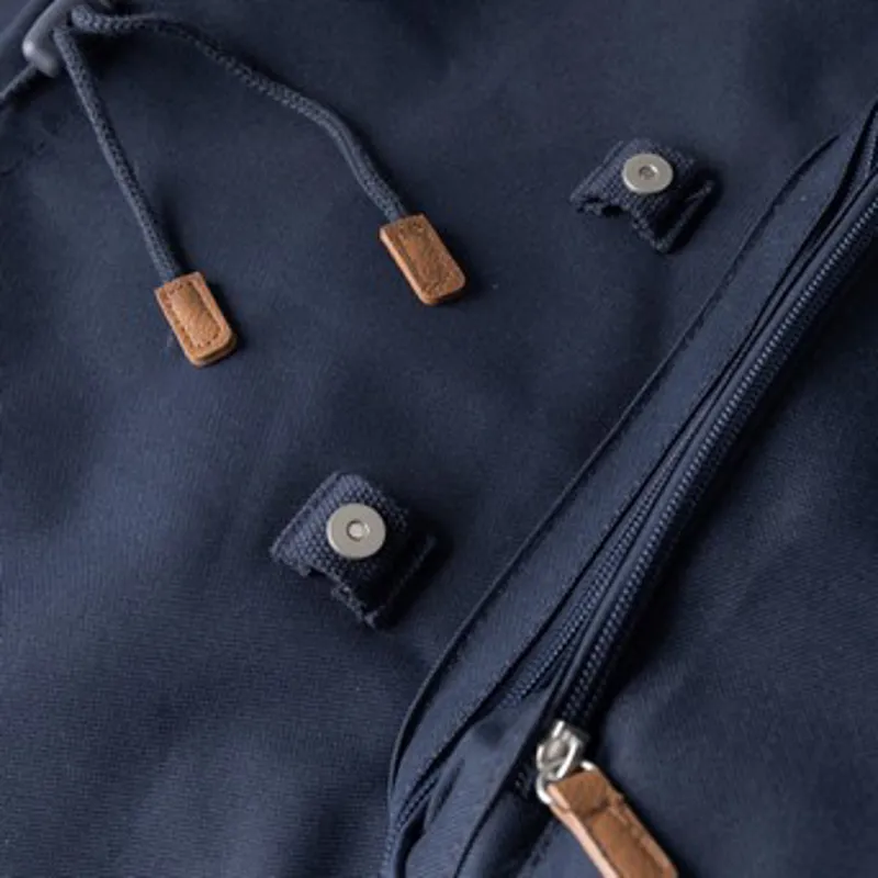 Fleur de Lis Vintage Backpack Navy-6