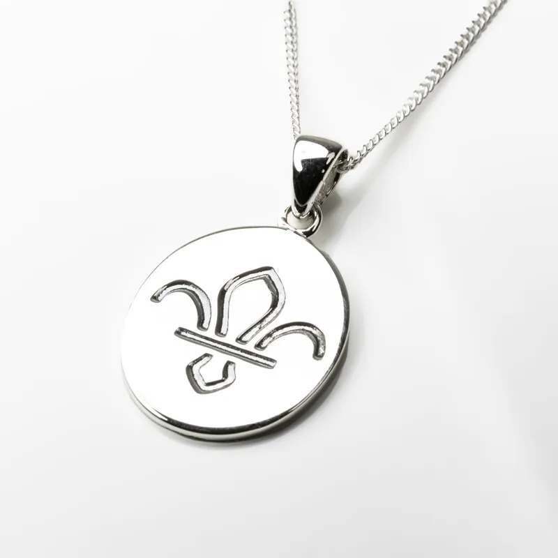 Scouts Fleur de Lis Sterling Silver Necklace