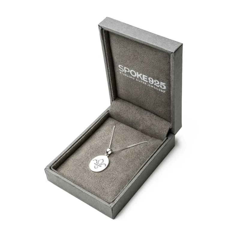 Scouts Fleur de Lis Sterling Silver Necklace-1
