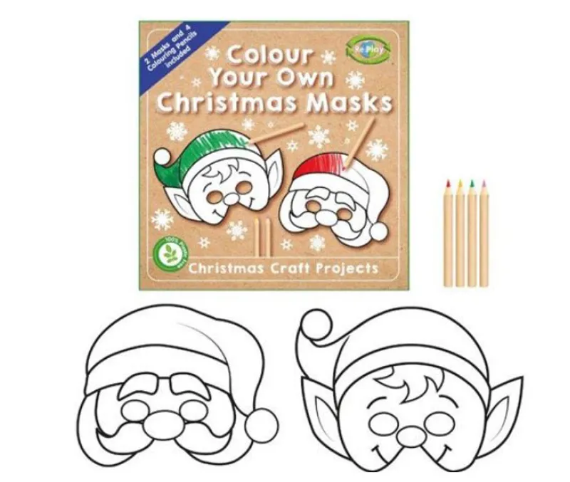 Colour Your Own Christmas Mask