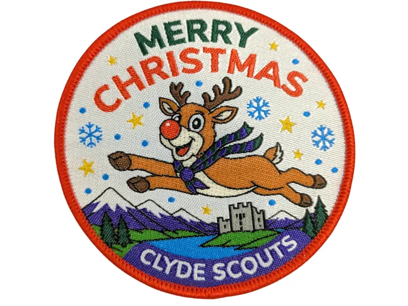 Merry Christmas Clyde Camp Blanket Badge