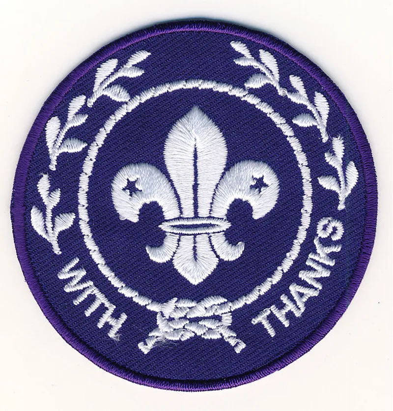 World Scout With Thanks Badge