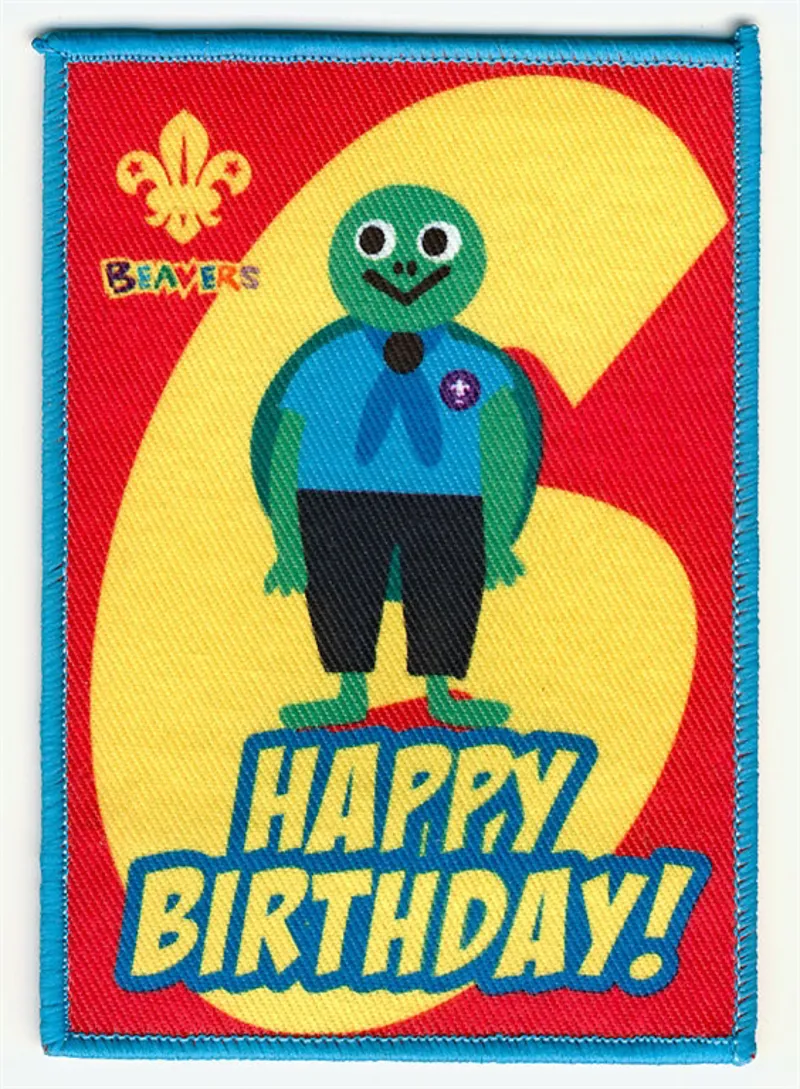 Beaver Birthday Badge 6th - Tareq
