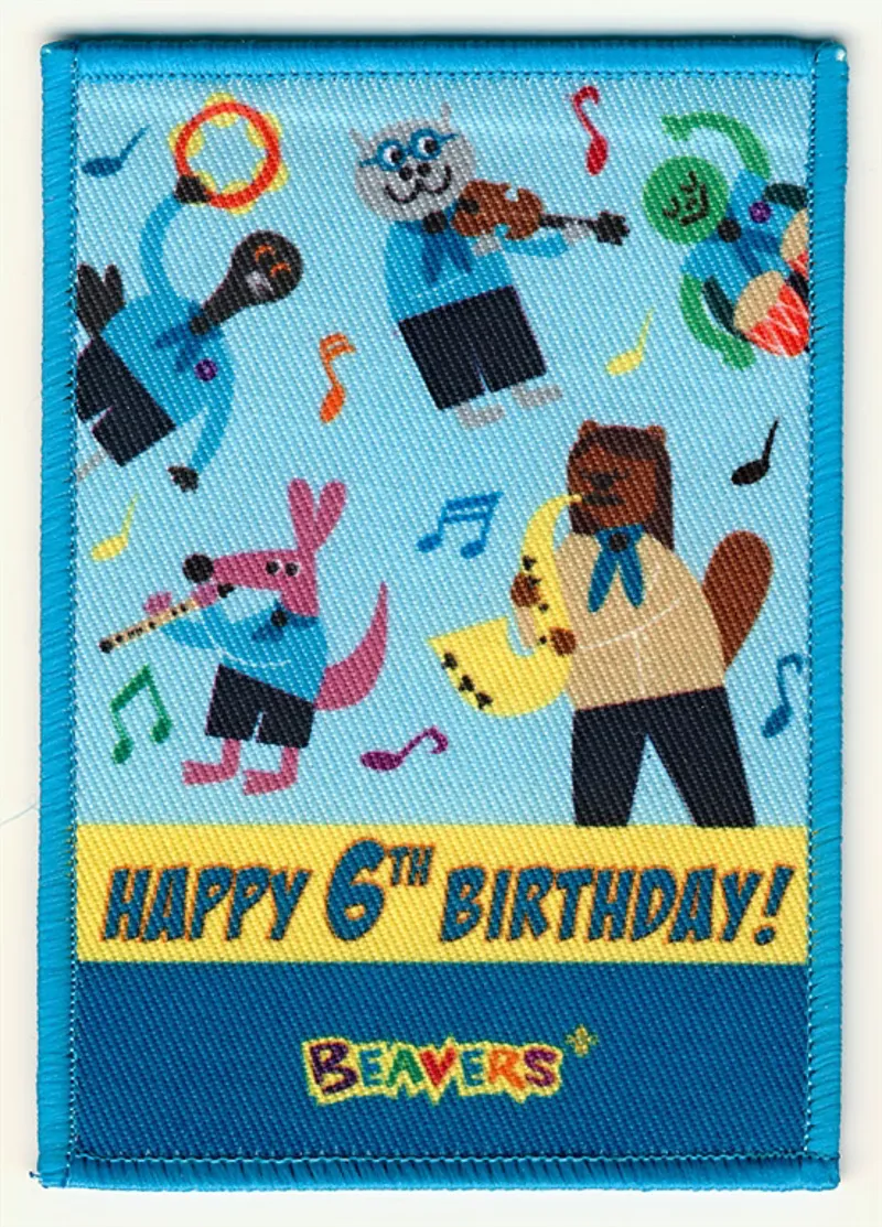 Beaver Birthday Badge 6th - Band
