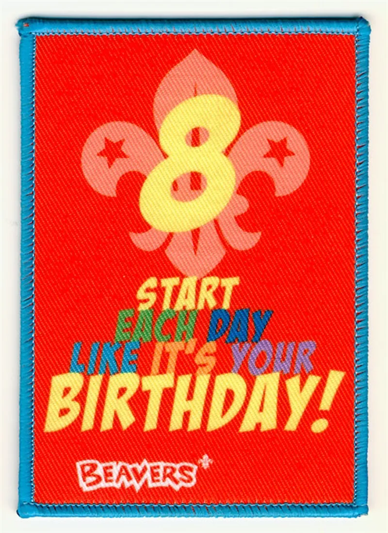 Beaver Birthday Badge 8th