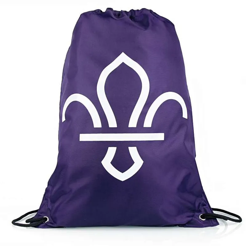 Fleur de Lis Drawstring Bag
