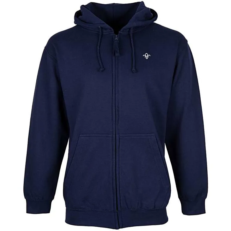 Fleur de Lis Scouts Printed Zip Through Hoodie-1