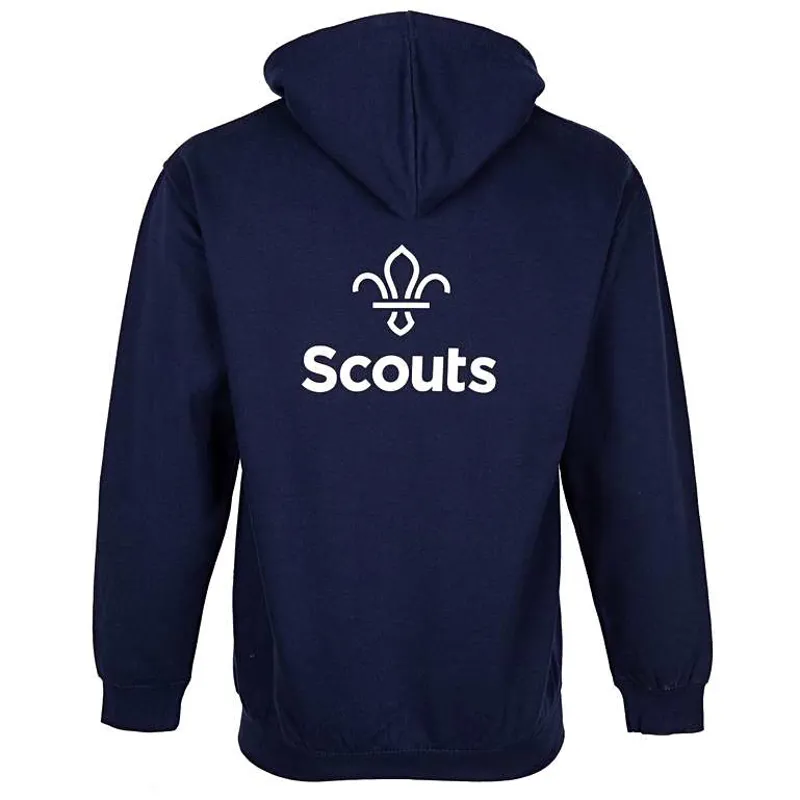 Fleur de Lis Scouts Printed Zip Through Hoodie-2
