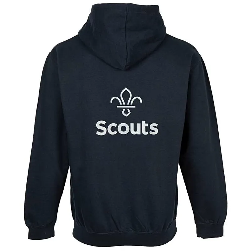 Fleur de Lis Scouts Reflective Print Zipped Hoodie-1