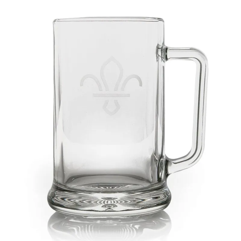 Fleur de Lis Scouts Glass Tankard