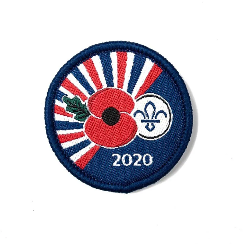 Poppy and Scouting Fleur de Lis uniform badge