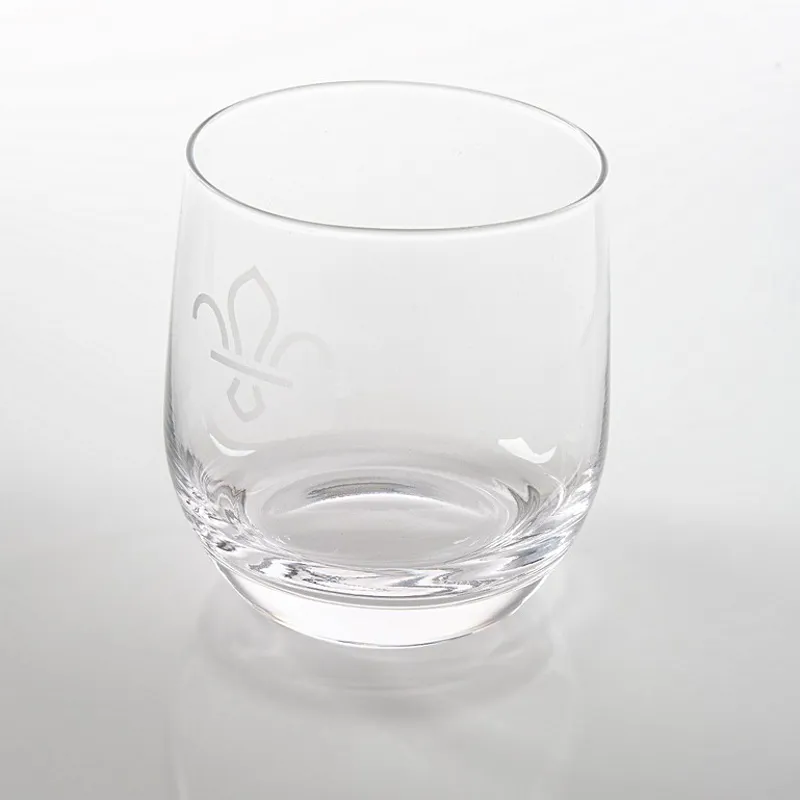 FDL Fleur de Lis Pair of Tumbler Glasses-1