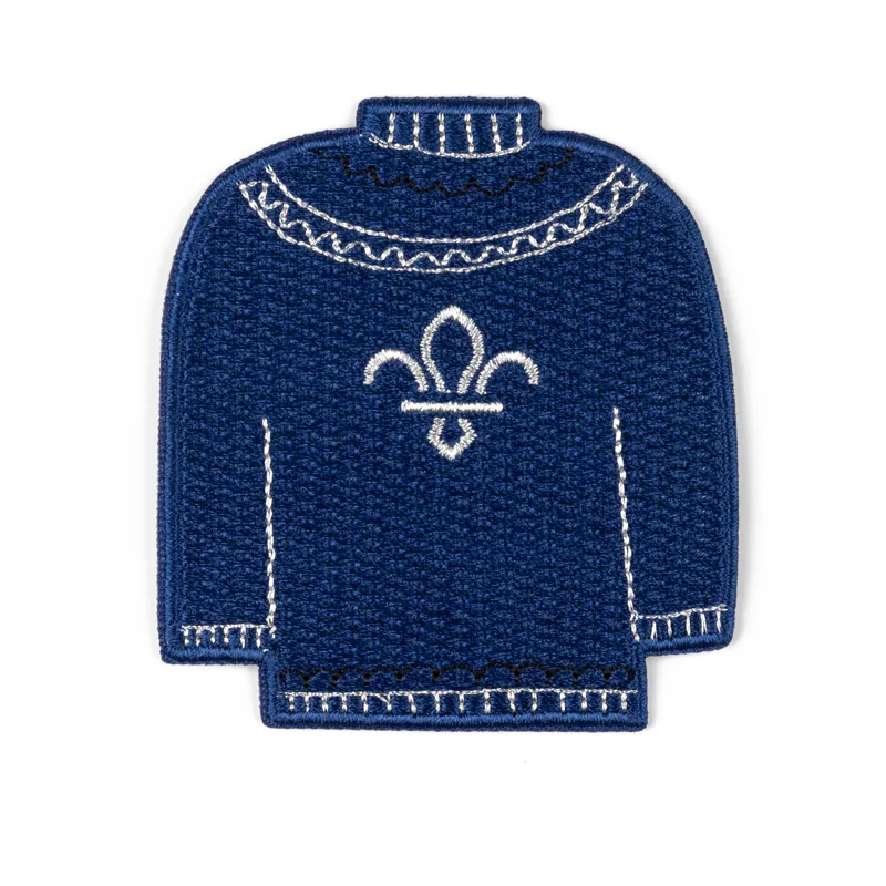 Fleur de Lis Christmas Jumper Badge