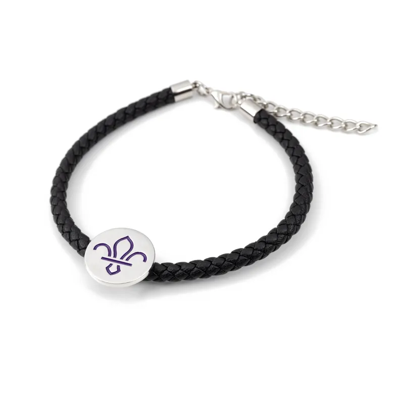 Scouts Fleur de Lis PU Woven Bracelet