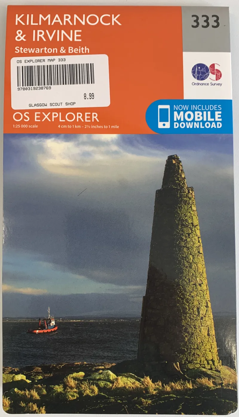 Map of Kilmarnock and Irvine - 333