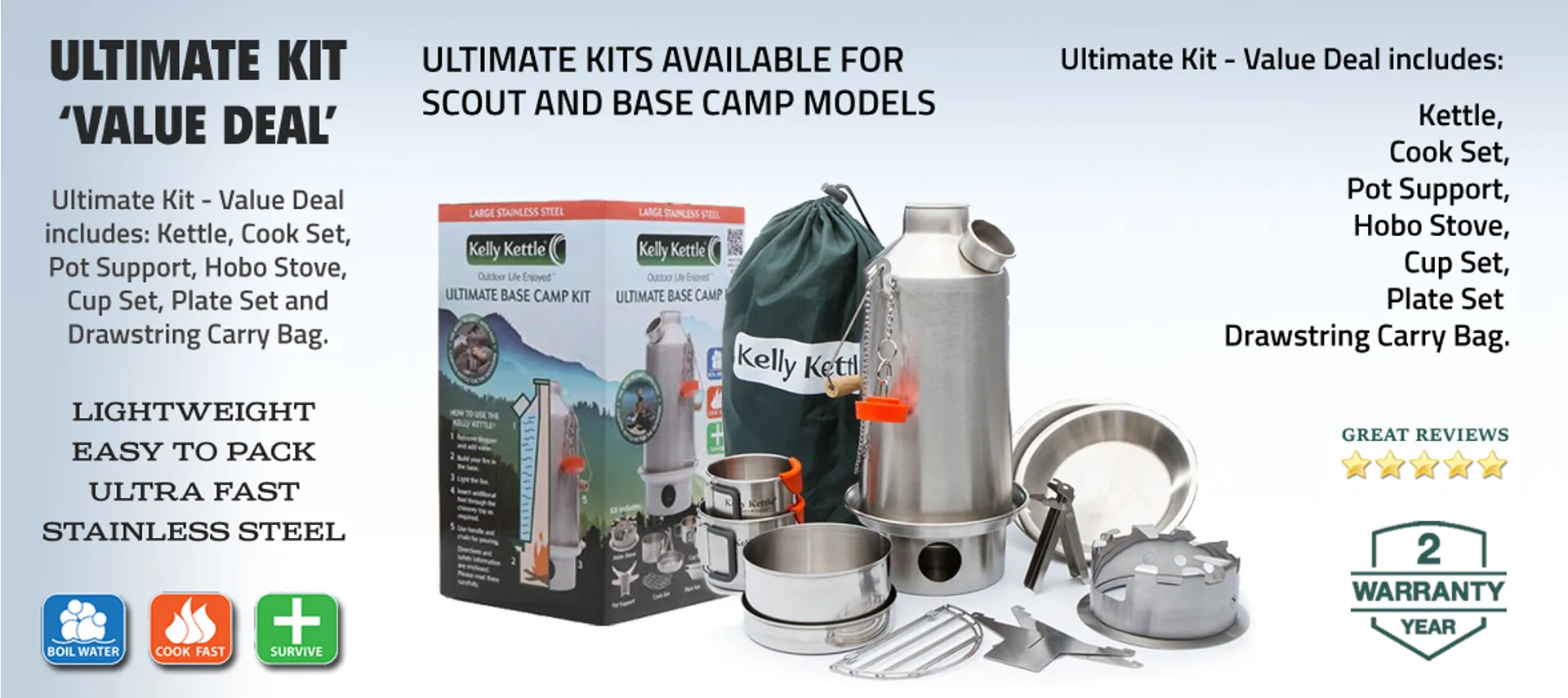 Kelly Kettle Ultimate Base Camp Kit