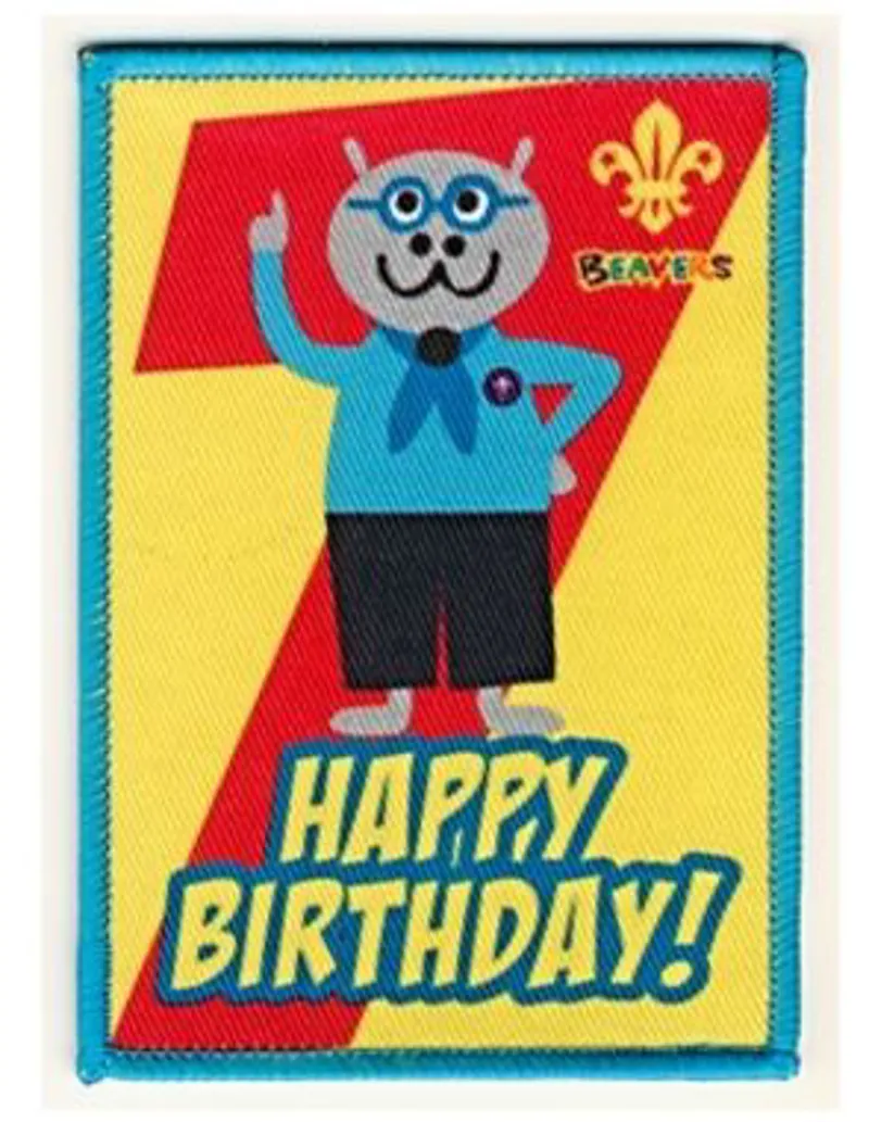 Beaver Birthday Badge 7th - Harry