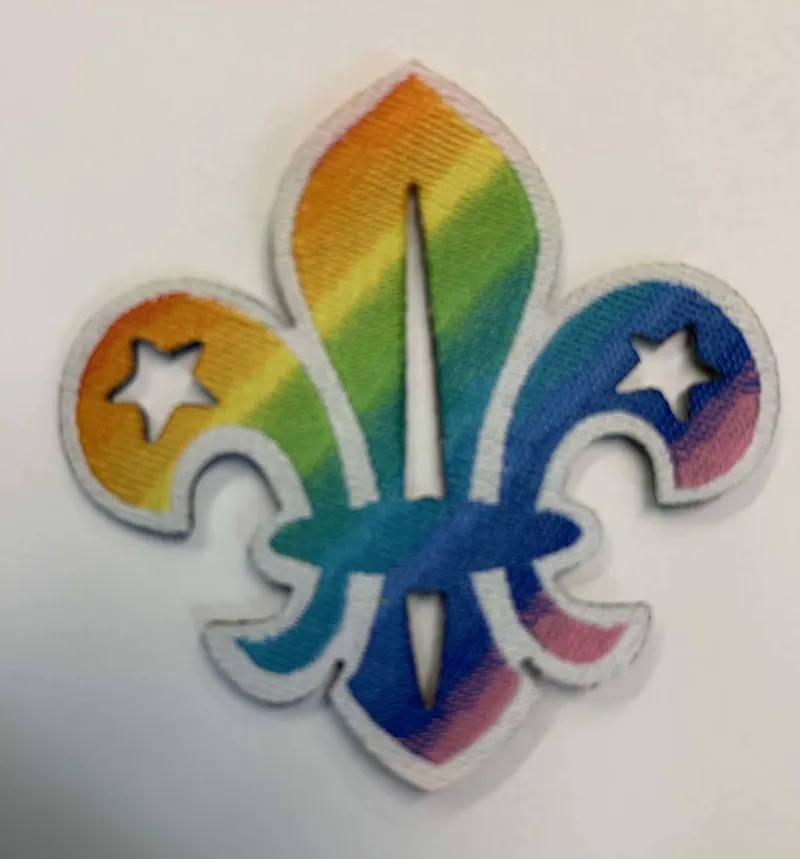 Fleur de Lis Pride badge