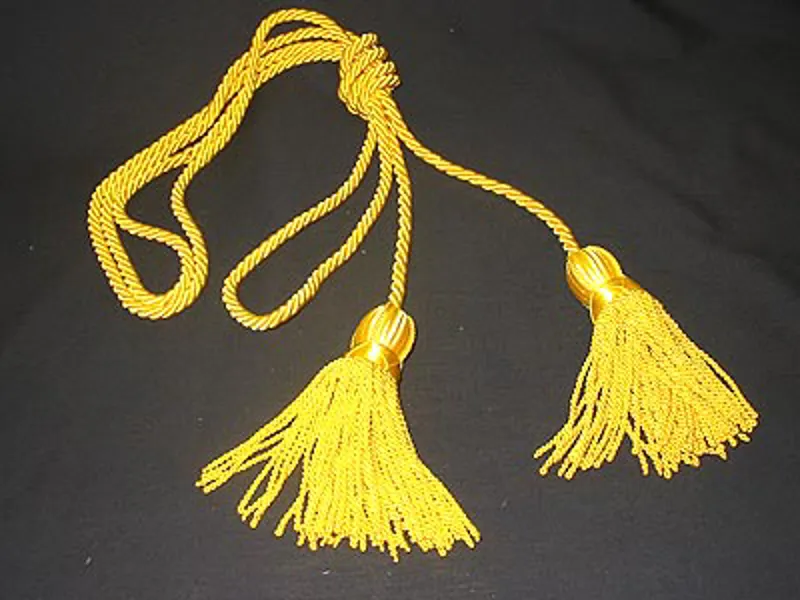 Flag Cord  and  Tassels Gold