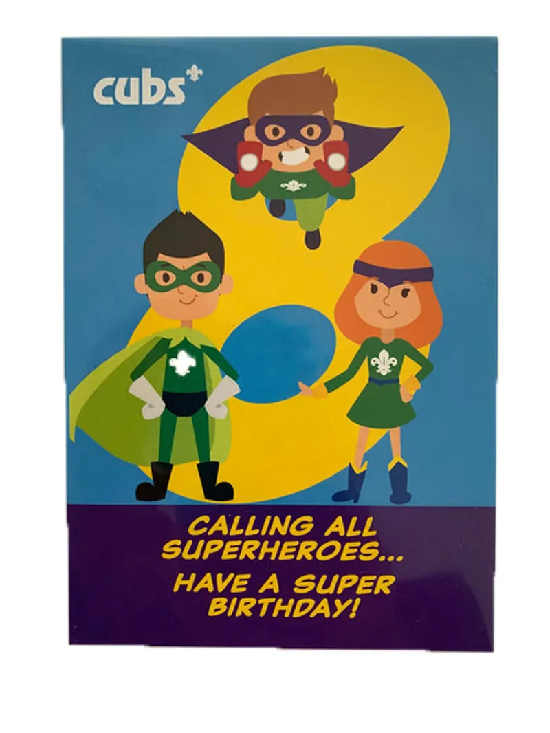 Cub Birthday Cards 8th-1