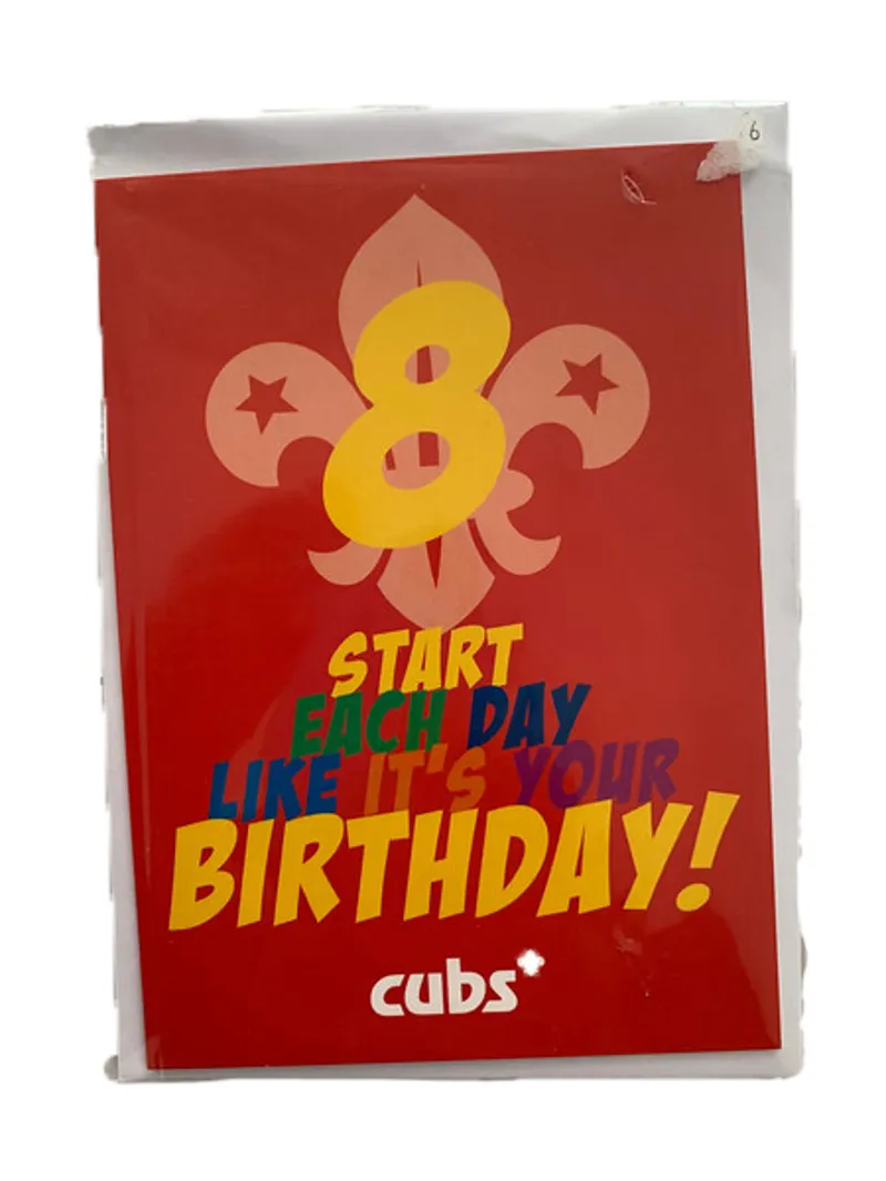 Cub Birthday Cards 8th-2