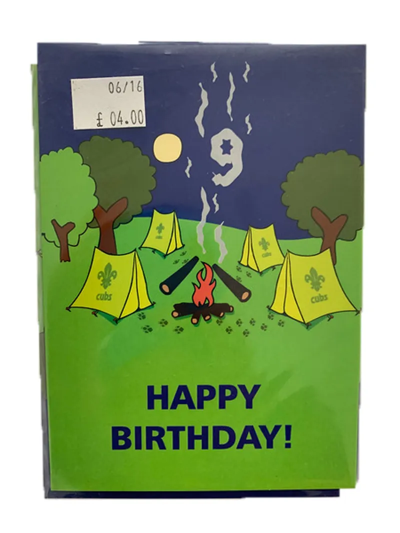 Cub Birthday Cards 9th