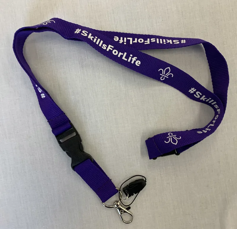 FDL Fleur de Lis Skills For Life Lanyard