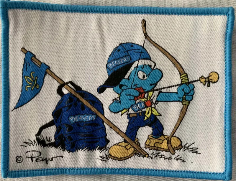 Smurf Beavers Blanket Badge