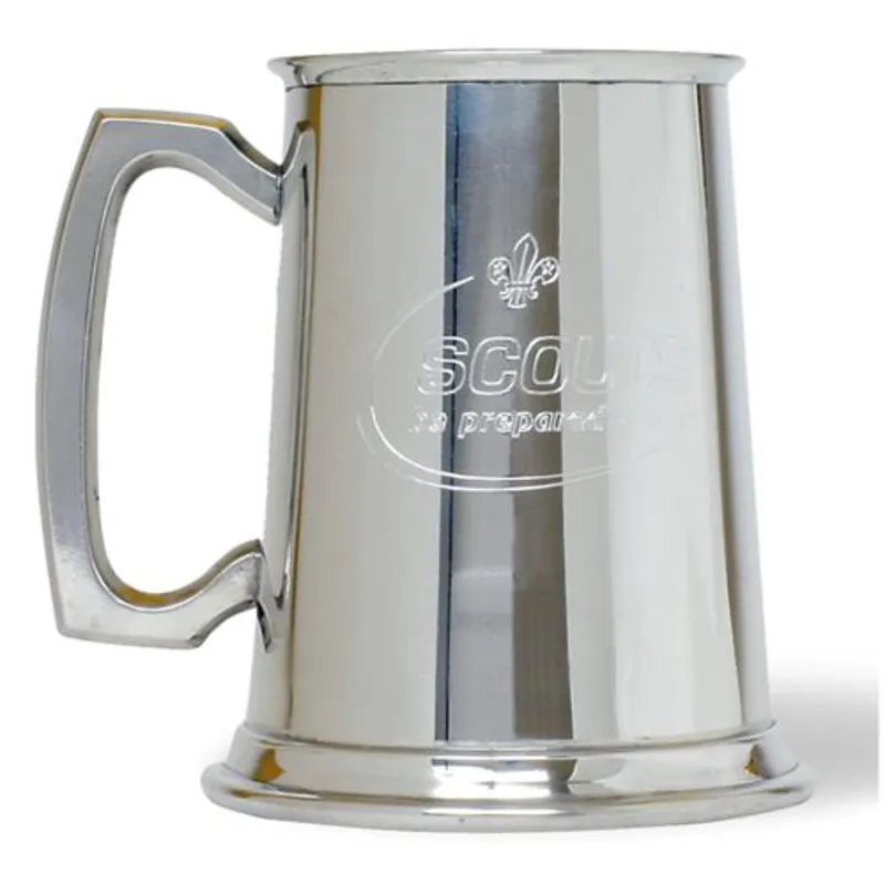Scout Pewter Pint Tankard