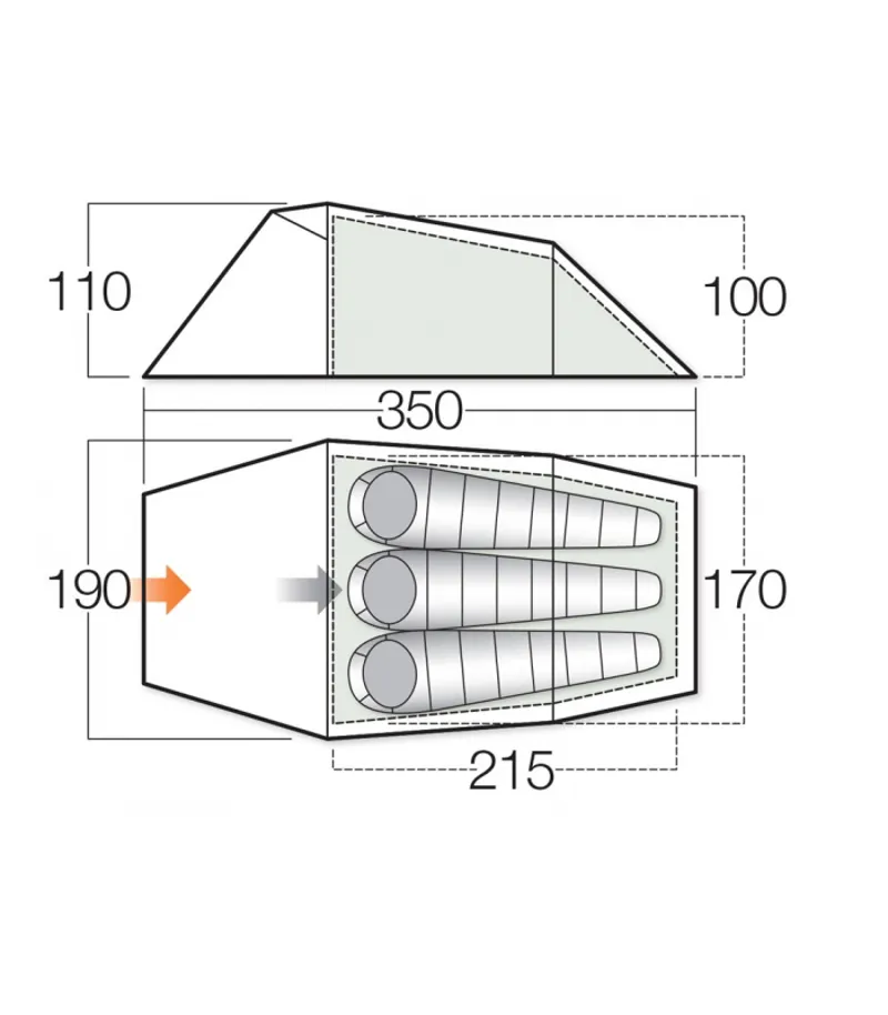 Vango Tempest 300 Tent-5