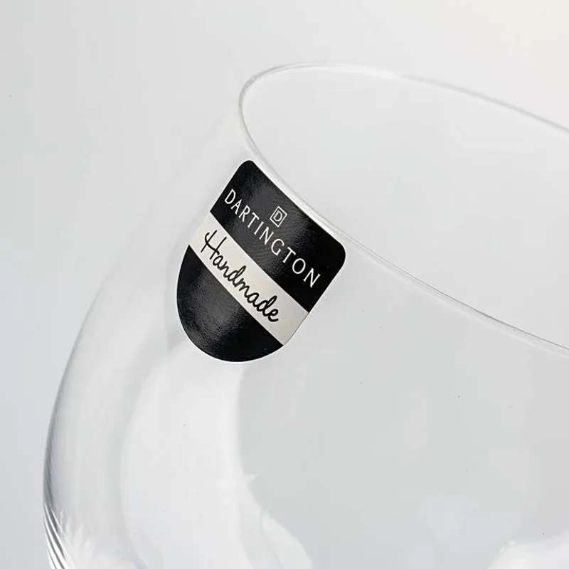 FDL Fleur de Lis Pair of Coppa Gin or Balloon Wine Glasses-2