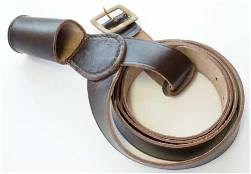 Leather Flag Carrier Large