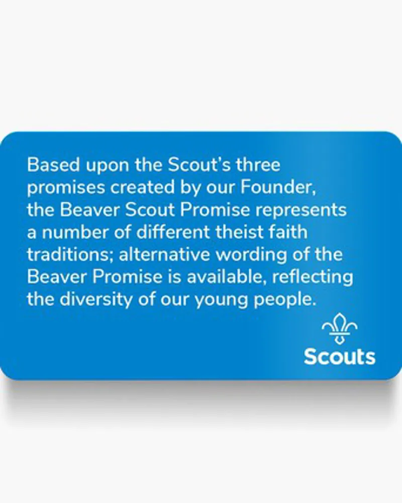Beaver Scouts Promise Card - Generic-1