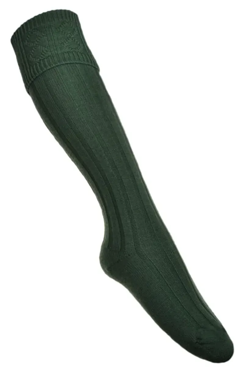 Lovat Green Kilt Socks 11-13