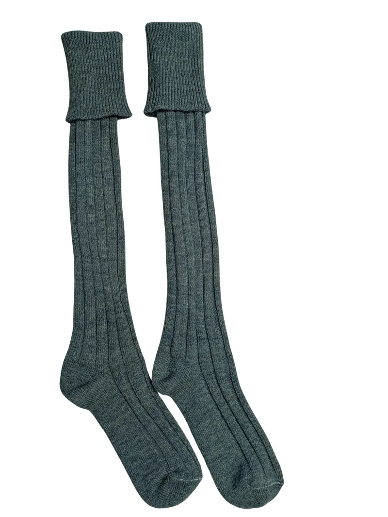 Lovat Green Kilt Socks-2