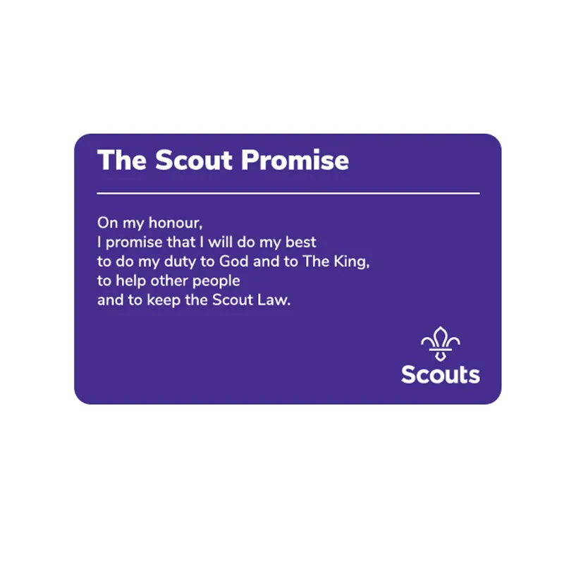 Scout Promise Card - Generic