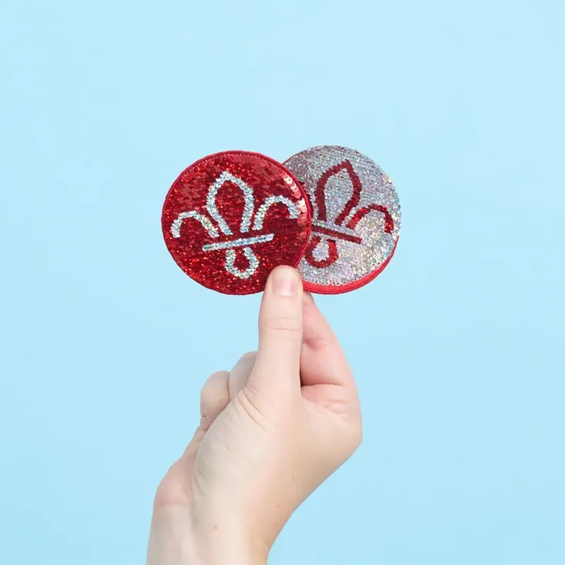 FDL Reversible Sequin Blanket Badge-2